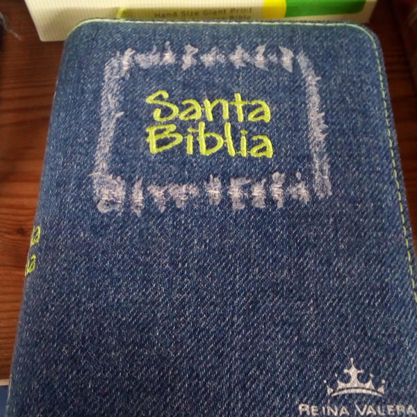 Santa biblia mezclilla