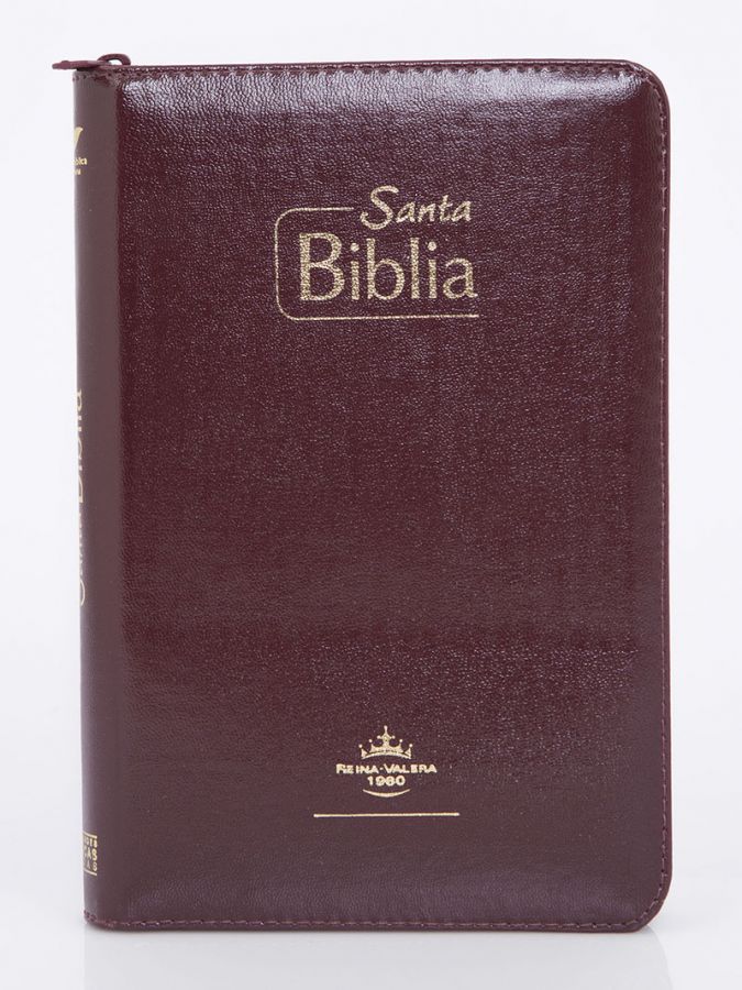 Biblia Edición Misionera para Evangelizar con Cierre - Reina Valera 1960 - imitación piel color vino — disponible en La Librería del Evangelio