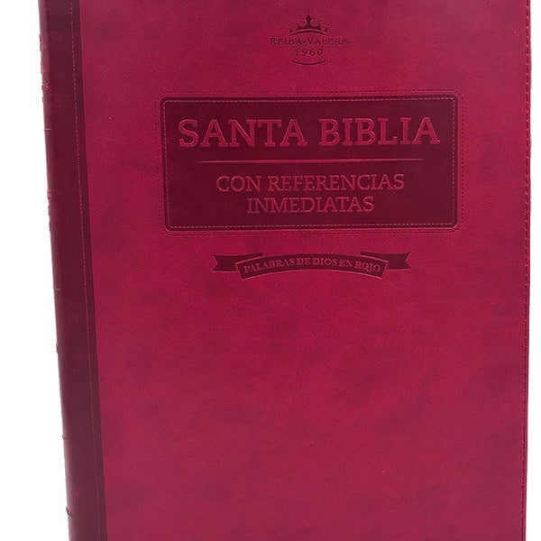 Biblia Letra Súper Gigante Reina-Valera 1960, imitación piel con cierre, vino con índice