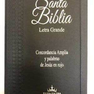 Biblia tamaño manual letra grande imitación piel negro con índice RVR 1960