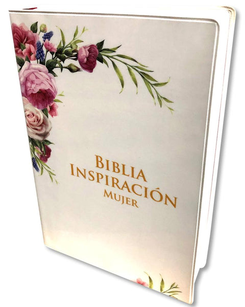 Biblia Rvr60 Manual Letra Grande Vinil Blanco para Mujer Con Indice