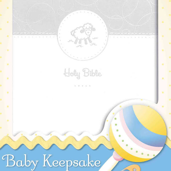 NIV, Baby Keepsake Bible, Leathersoft, White Imitation Leather 