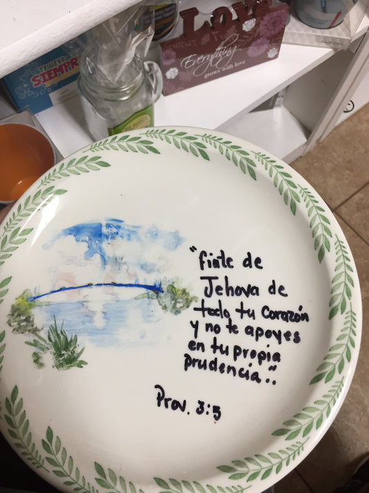 Plate FÍATE DE JEHOVA — disponible en La Librería del Evangelio