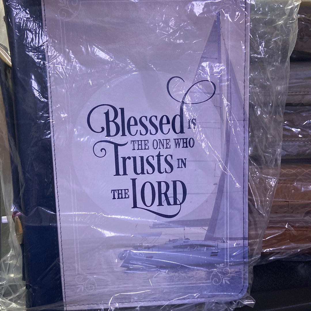 Bible cover large Blessed is the one who Trusts in the Lord — available at The Gospel Bookstore
