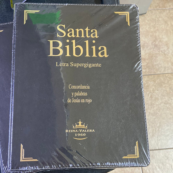 Santa Biblia letra supergigante Concordancia y palabras de Jesus en rojo Reina valera 1960