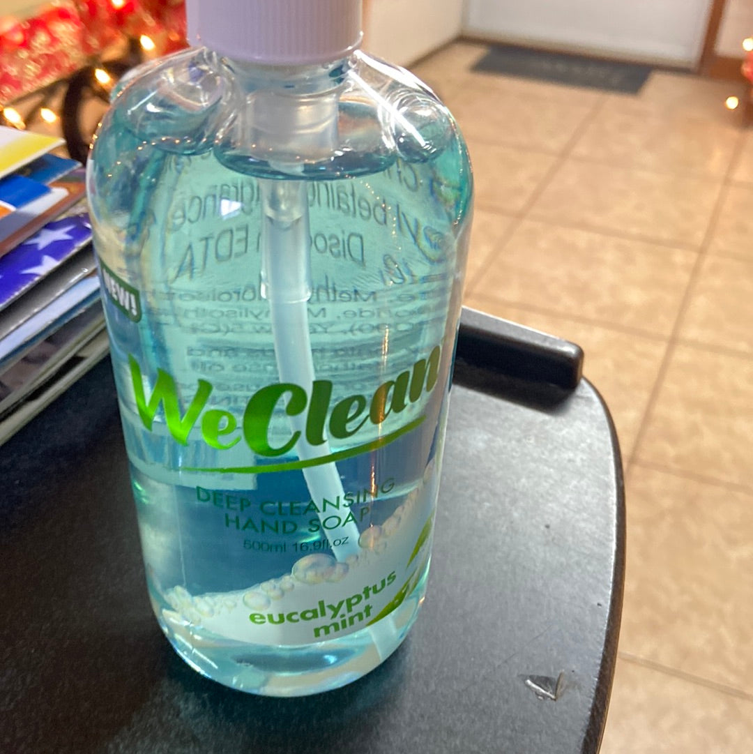 We clean deep cleansing hand soap