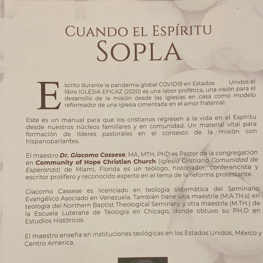 Cuando el Espíritu Sopla. Claves para estudiar el libro de los Hechos Dr. Giacomo Cassese — imagen 2, La Librería del Evangelio