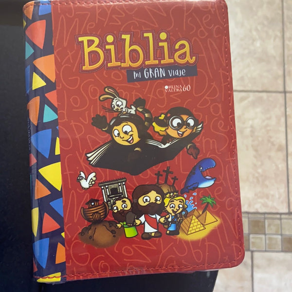 Biblia mi gran viaje reina valera 60 con zipper para niños