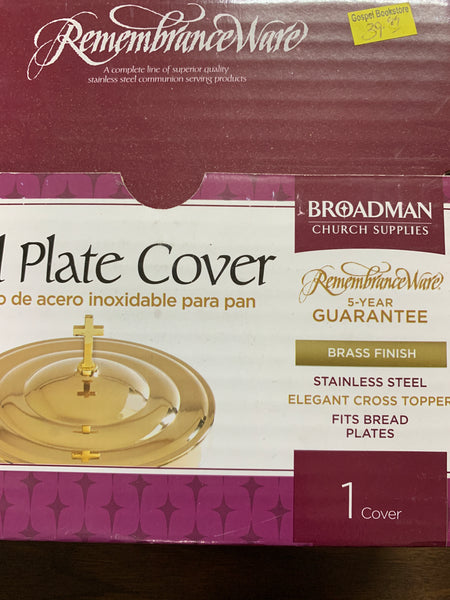 Communion Bread Plate Cover (Brass Finish)