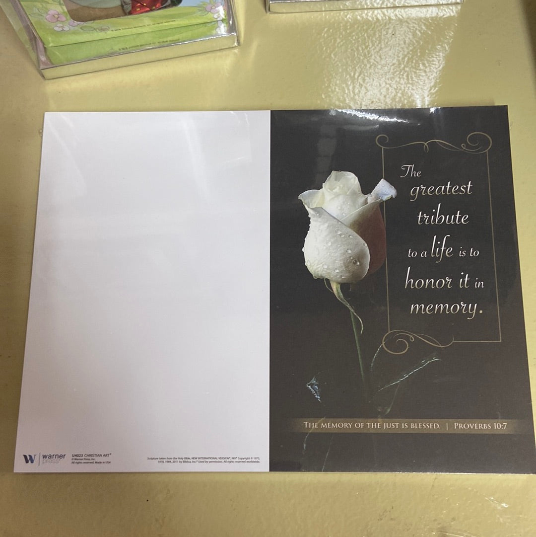 Funeral bulletin — available at The Gospel Bookstore