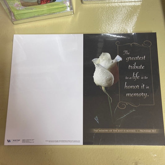 Funeral bulletin — available at The Gospel Bookstore