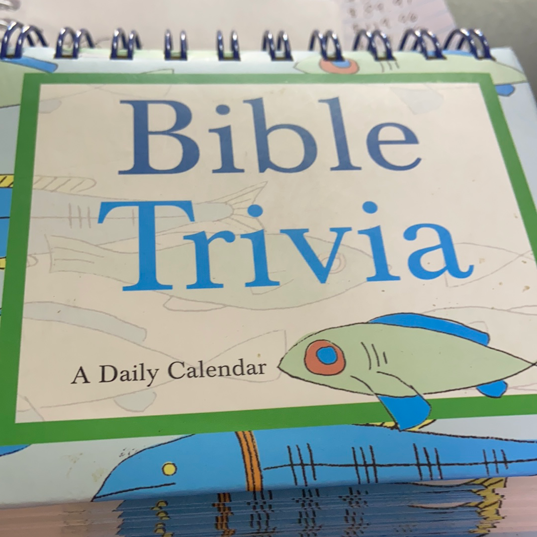 Bible trivia a daily calendar