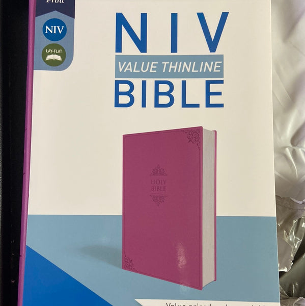 Niv bible thinline pink