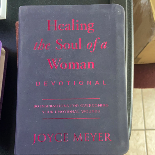 Healing the soul of a woman devotional Joyce Meyer simil leather cover — available at The Gospel Bookstore