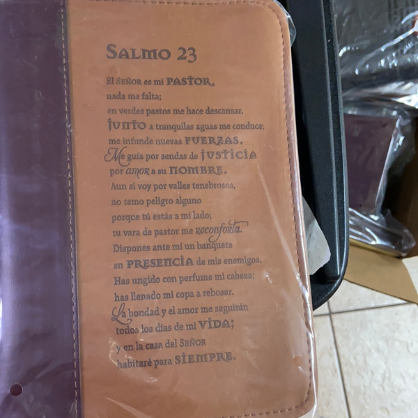 Bible cover salmo 23