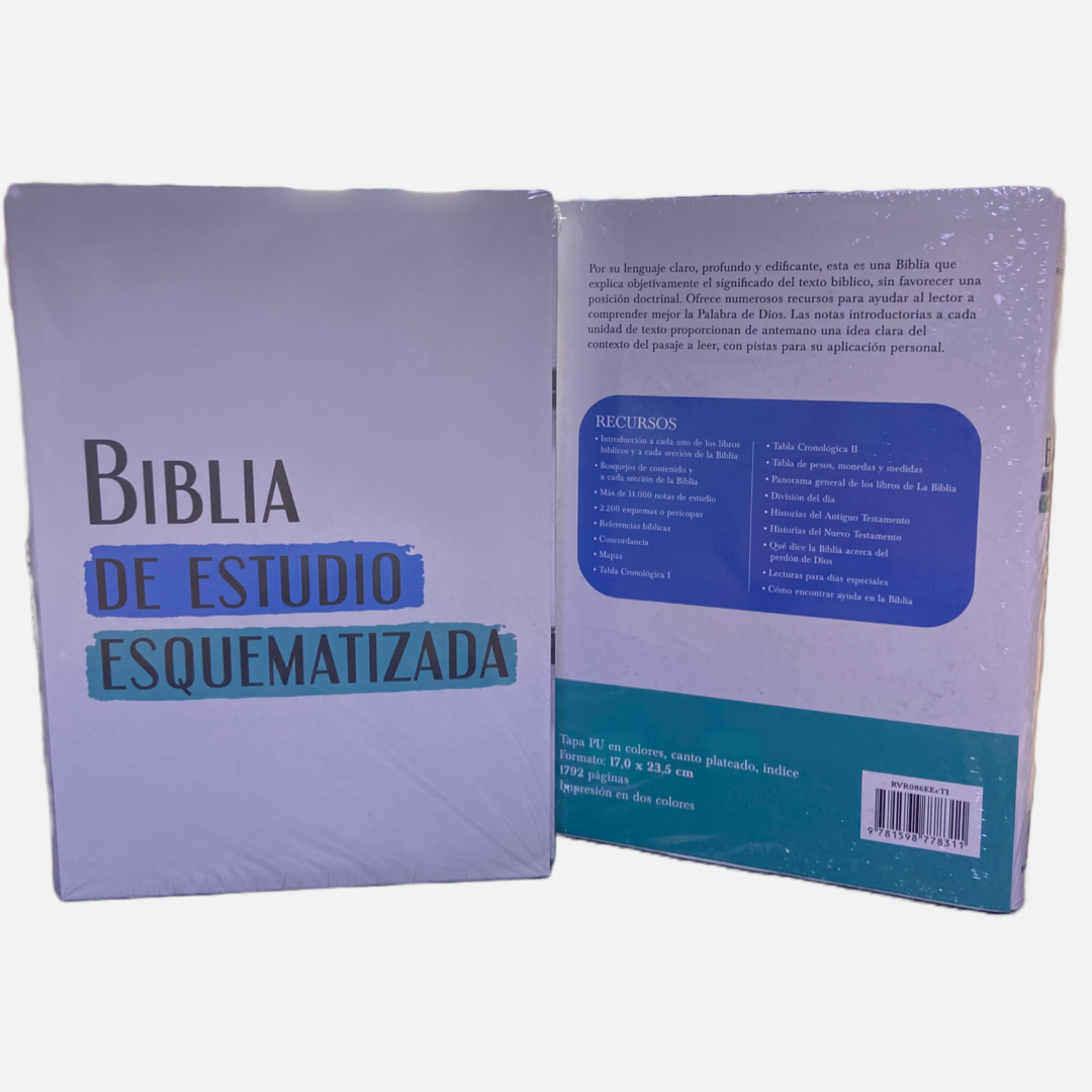 BIBLIA DE ESTUDIO ESQUEMATIZADA REINA VALERA 1960 — disponible en La Librería del Evangelio