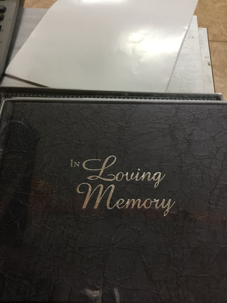 In loving memory book