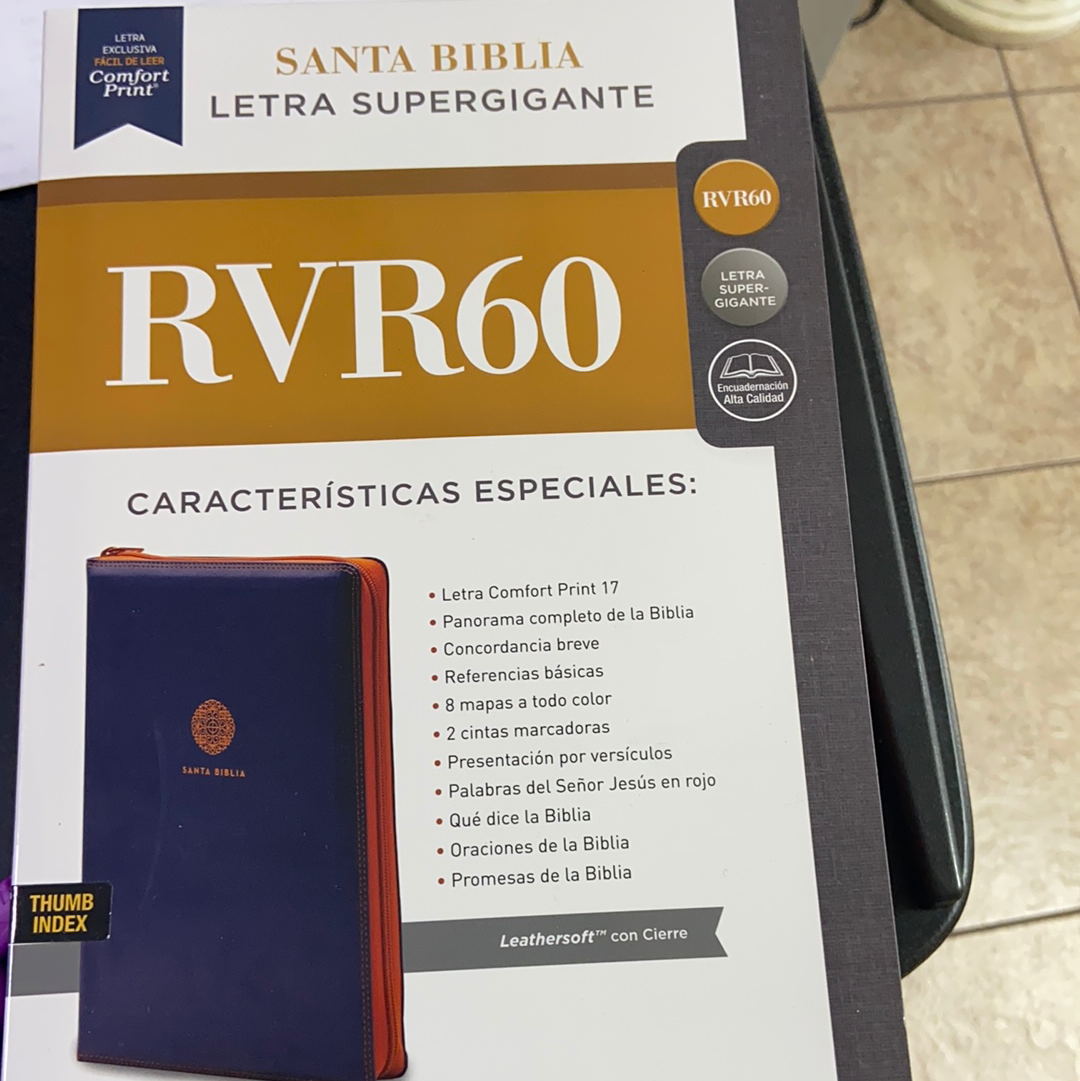 Santa biblia letra supergigante reina valera 1960 — disponible en La Librería del Evangelio
