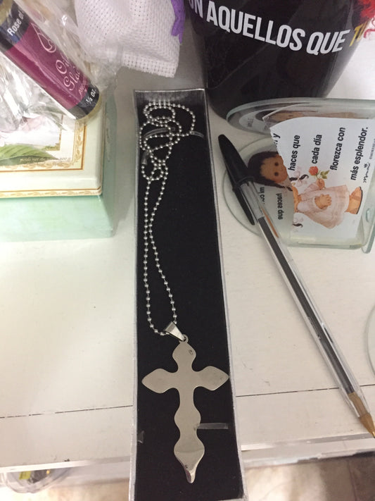 Cross chain metal — available at The Gospel Bookstore