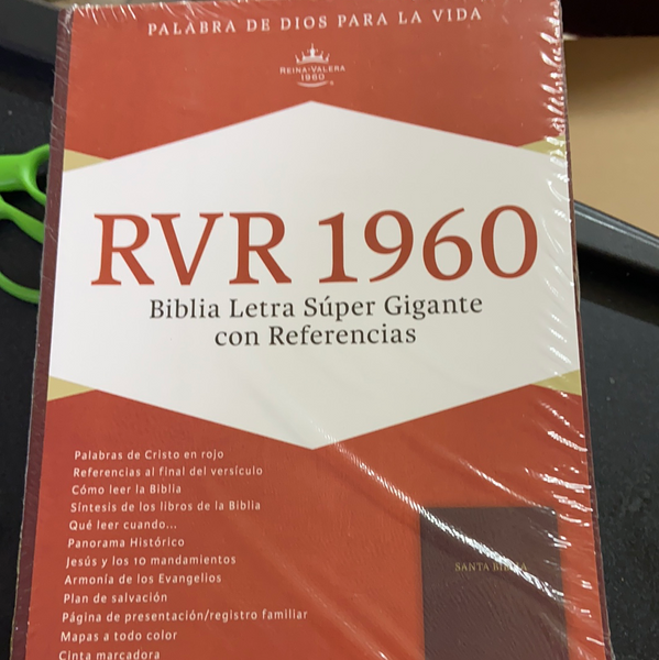 RVR 1960 Biblia letra SUPER GIGANTE con referencias