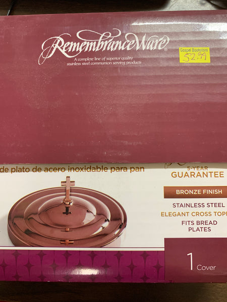 Communion Bread Plate Cover (Bronze Finish)