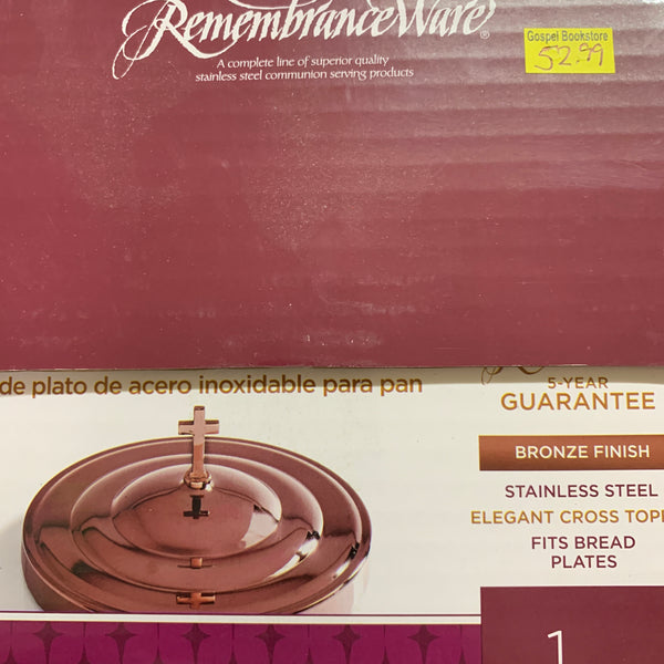 Communion Bread Plate Cover (Bronze Finish)