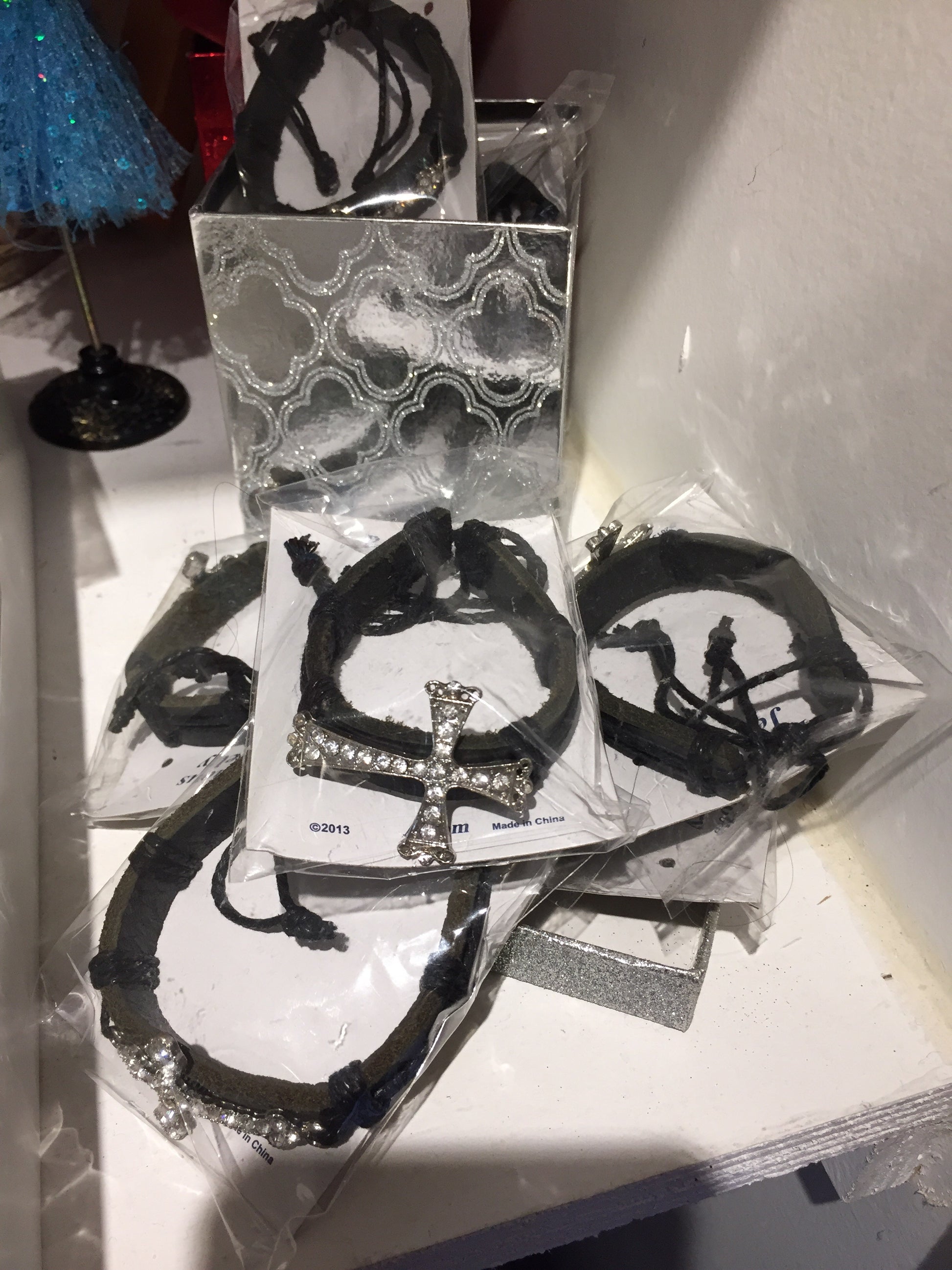 Cross bracelets — available at The Gospel Bookstore