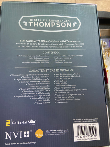 Biblia de referencia Thompson Nueva Version Internacional