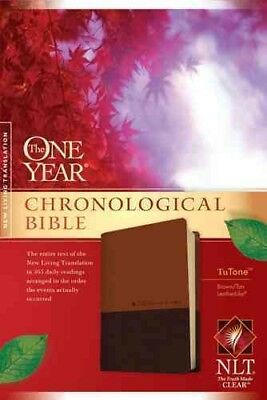 The One Year Chronological Bible NLT, TuTone (LeatherLike, Brown/Tan) — available at The Gospel Bookstore