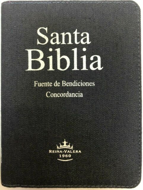 Biblia Reina Valera 1960 Compacta Letra Grande Tela Jean Con Cierre E Índice — disponible en La Librería del Evangelio